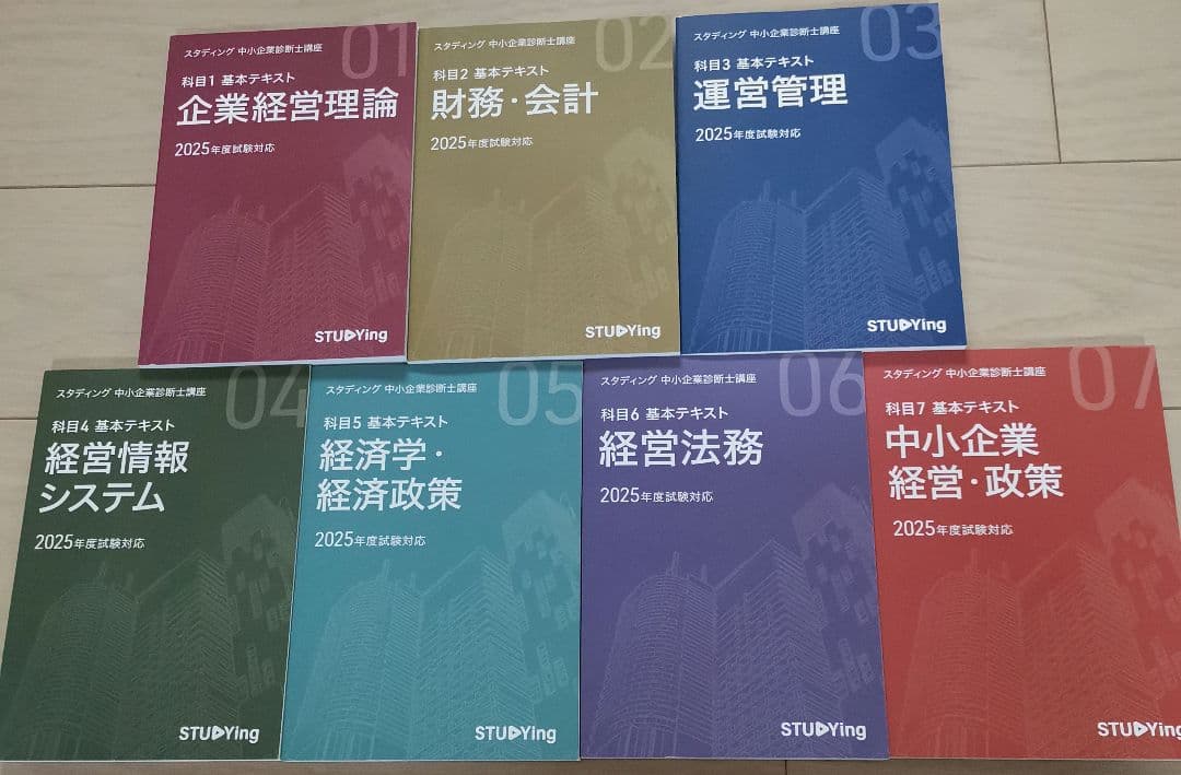 STUDYING 中小企業診断士対策講座テキスト学習マップ付き2025年版