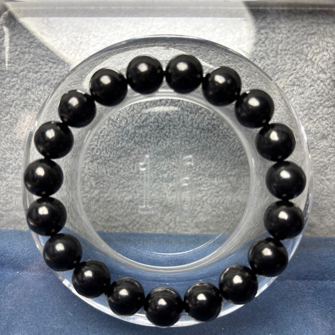 あずきちゃんシュンガイト　ブレスレット　10mm 11-163