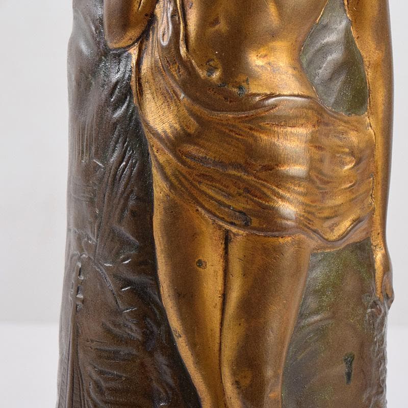 西洋美術 シャルル・ロシェ ブロンズ 男性像刻 花瓶 M R8972 - メルカリ