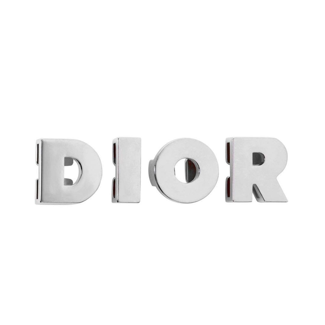 DIOR シューレースアクセサリー シルバー デュブレ 2個セット シルバー シューレースアクセサリー デュブレ 2個セット スニーカー用
