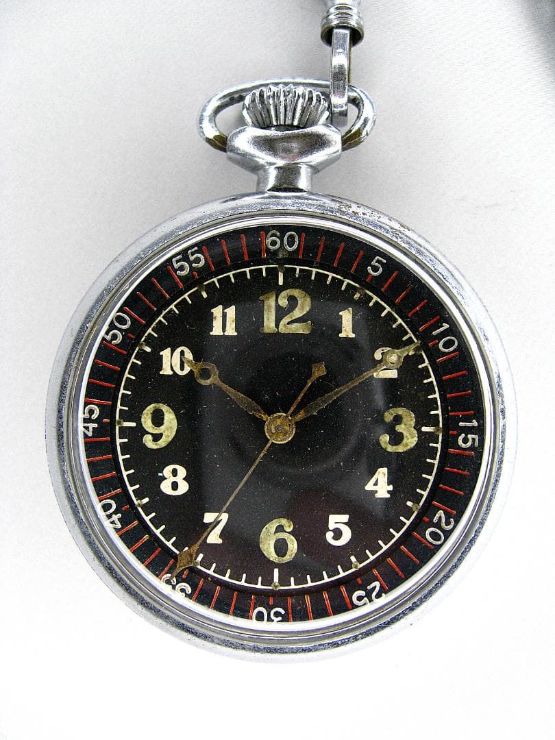 #旧日本海軍 #航空隊 #天測時計 #懐中ケース組込 #動作品 #空兵 #零戦