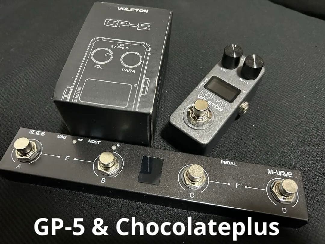 Valeton GP-5 & M-VAVE chocolate plusセット GP-5 wireless with the M-Vave Chocolate 1 and also the Plus.