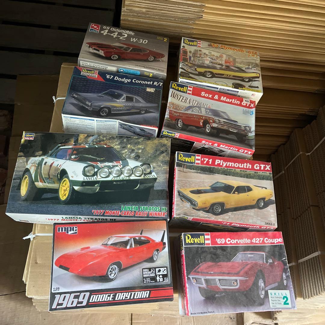 プラモデルセット クラシックカー 8点