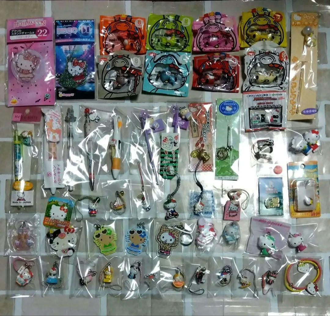 ハローキティ　根付　キーホルダー　ボールペン　等　マスコット　52個 まとめ売り