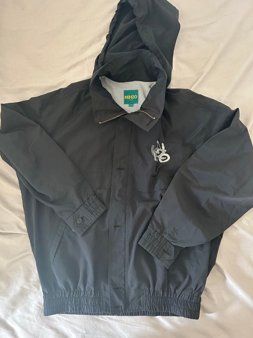 KENZO フード付きジャケット L 黒