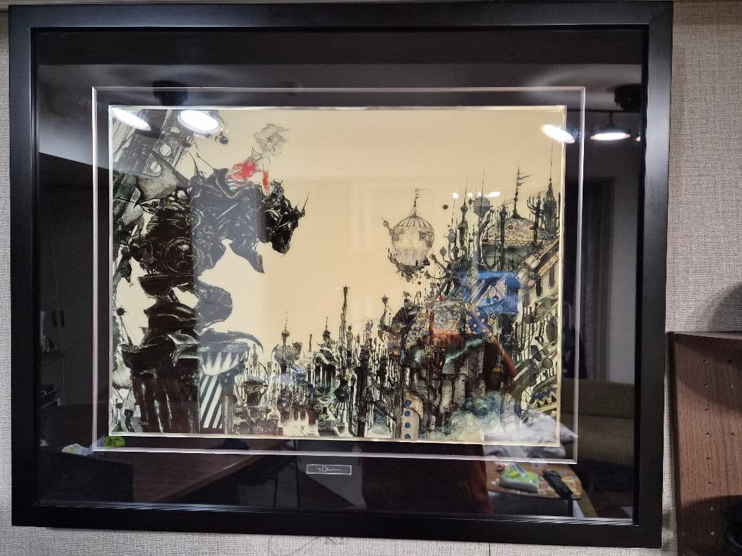 街　エポキシ　ミクスドメディア　天野喜孝