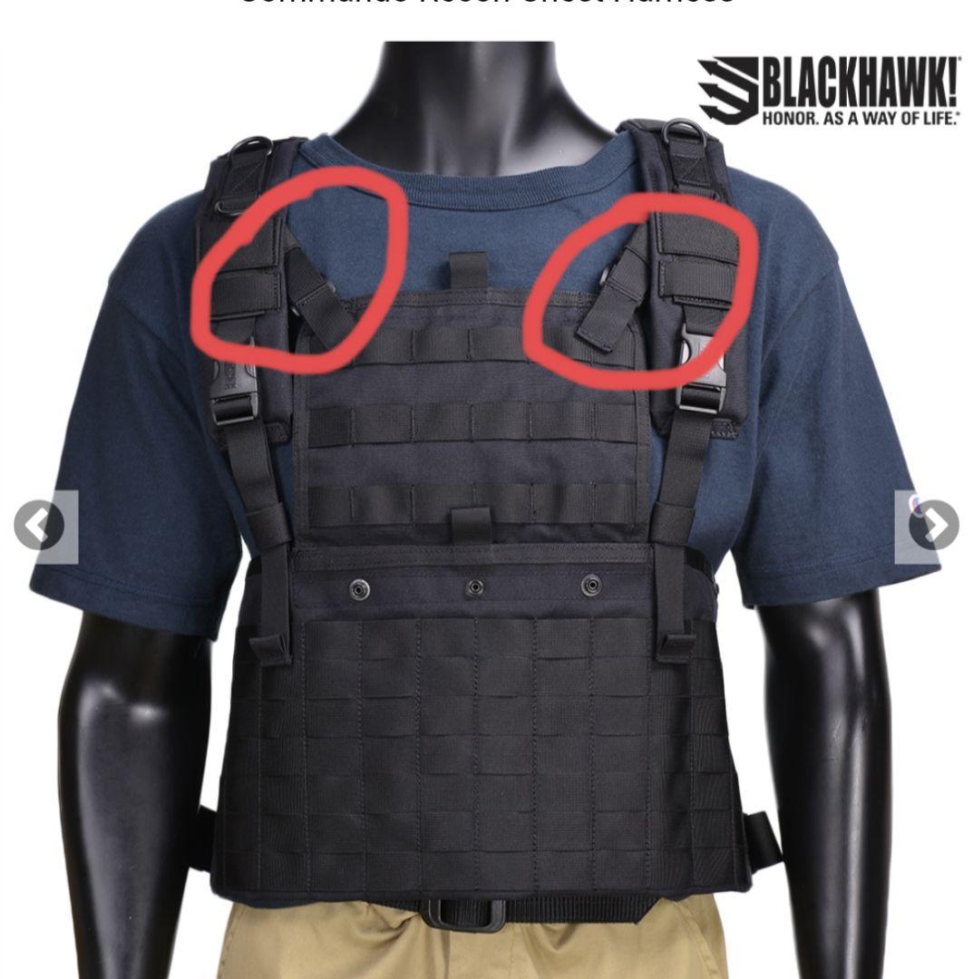 BLACKHAWK 実物旧型チェストリグ 装備一式セット 黒 - メルカリ