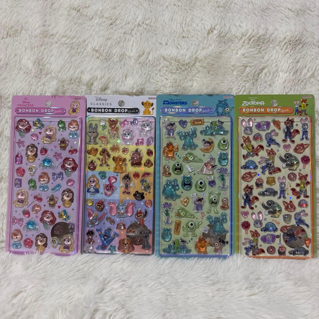 正規品　ボンボンドロップシール　ディズニーセット