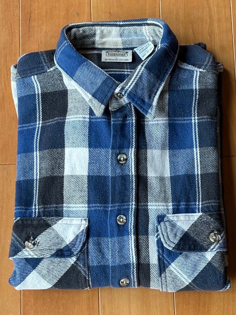 FIVE BROTHER ネルシャツ Lサイズ