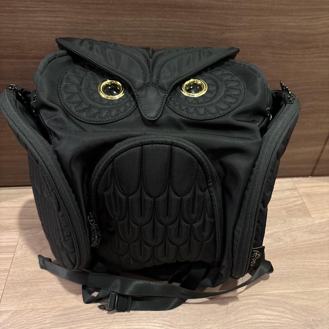 お値下げフクロウ型ブラックリュック