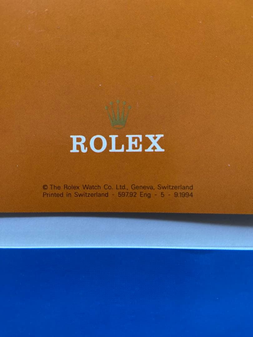 ROLEX 冊子x 4部 全1994年 - メルカリ