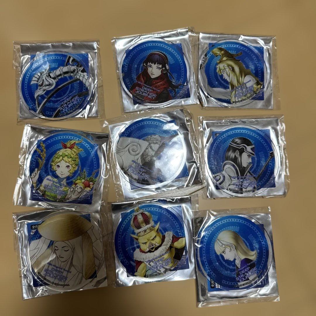 真・女神転生 DSJ 仲魔アクリルコースター ９種　未使用　ペルソナ　ATLUS