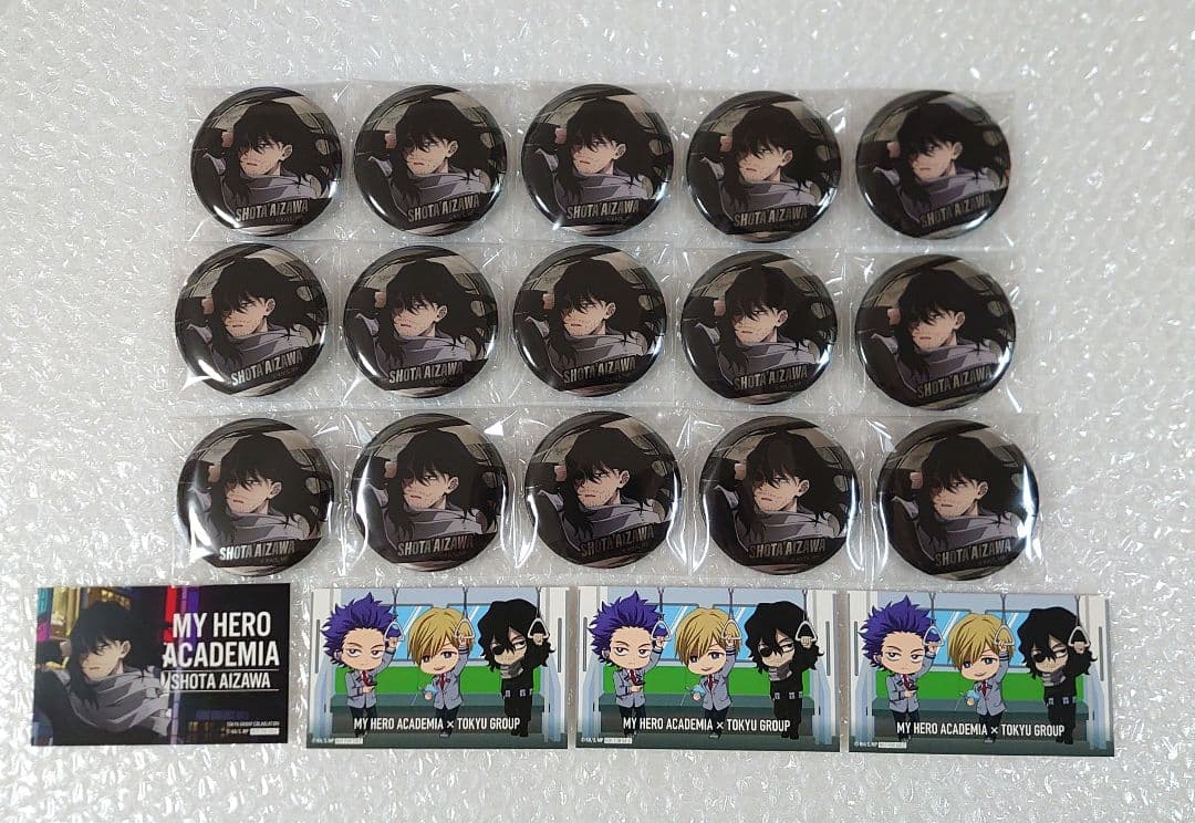 ヒロアカ　渋谷　東急コラボ　相澤消太　缶バッジ　購入特典　カード　ミニキャラ