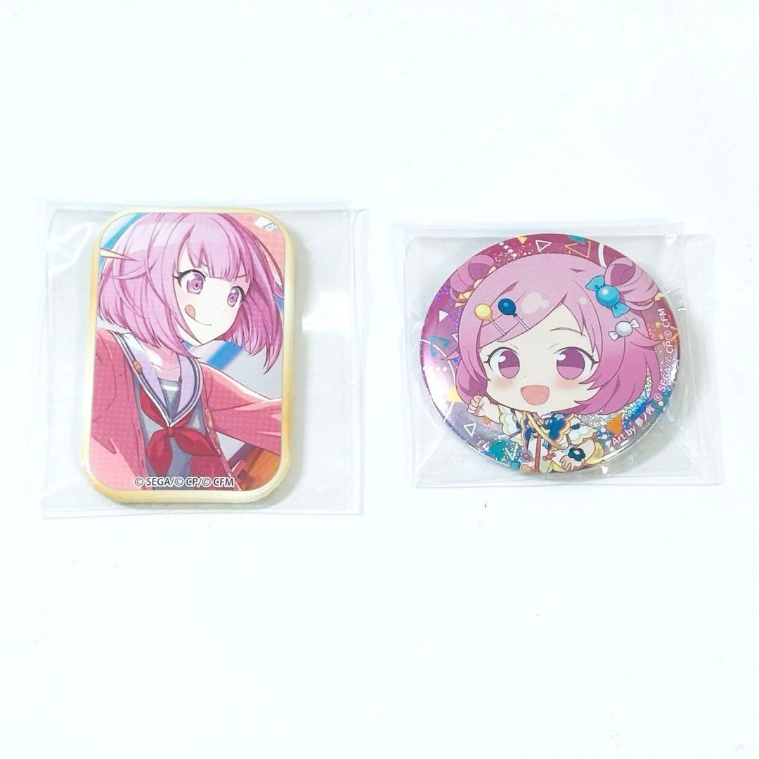 プロセカ スクエア缶バッジ グリッター缶バッジ 鳳えむ - メルカリ