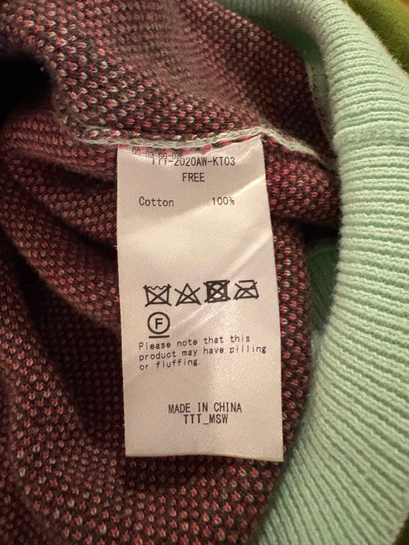 TTT MSW 20AW ニットベスト フラワー 花柄 ttt_msw - メルカリ