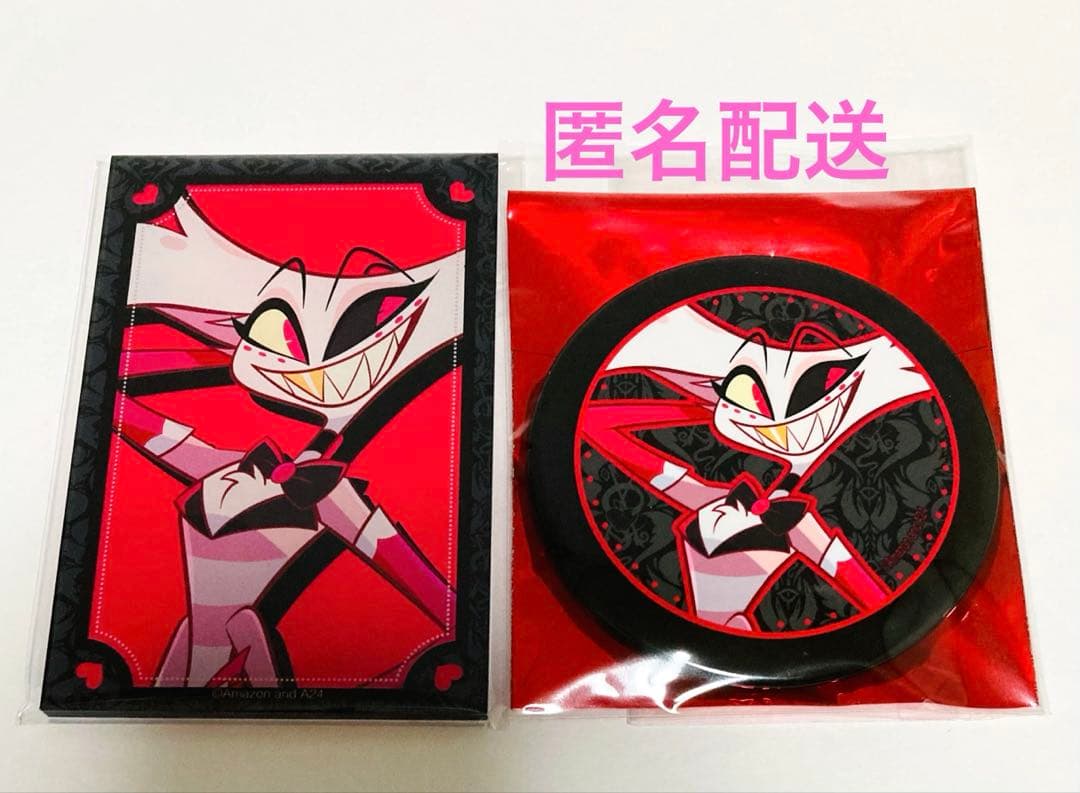 ハズビンホテル カフェ アクリルカード 缶バッジ エンジェルダスト