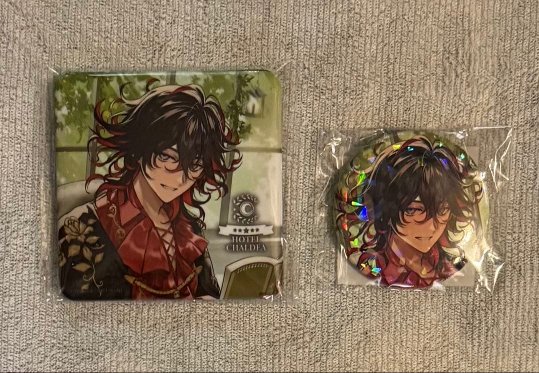 ホテルカルデア　宿泊特典　ダンテ　缶バッジ　ホログラム缶バッジ　合計2点