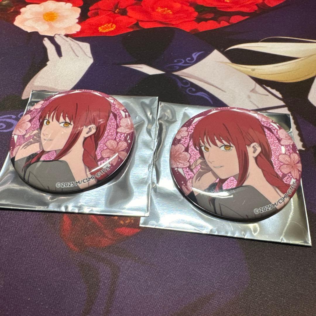 チェンソーマン プリンスホテル グリッター缶バッジ マキマ 2点セット