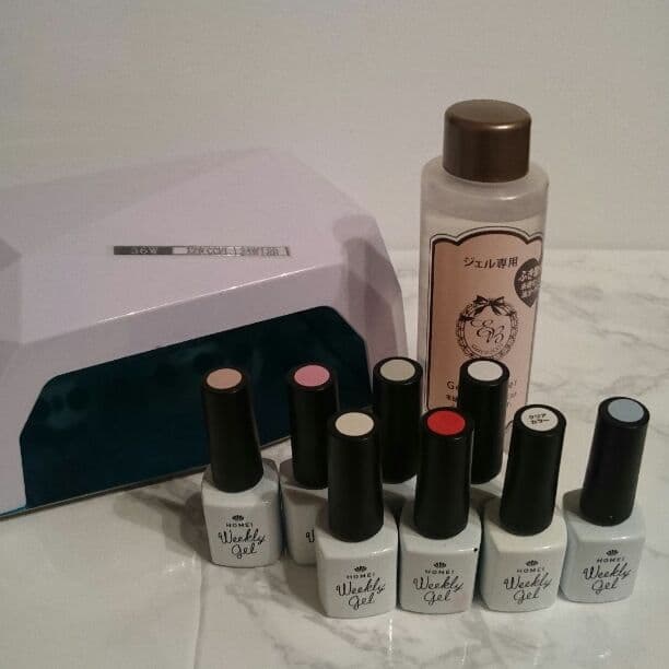 【引っ越しのため再値下】I ウィークリージェル8色+UVライト計10点