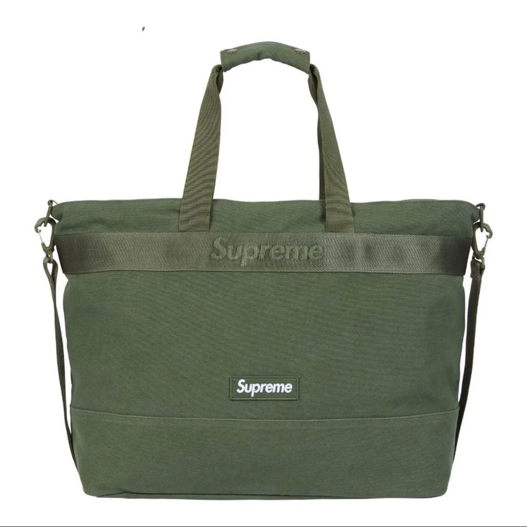 s*a様 supreme 25ss tote bag トートバッグ オリーブ ボ