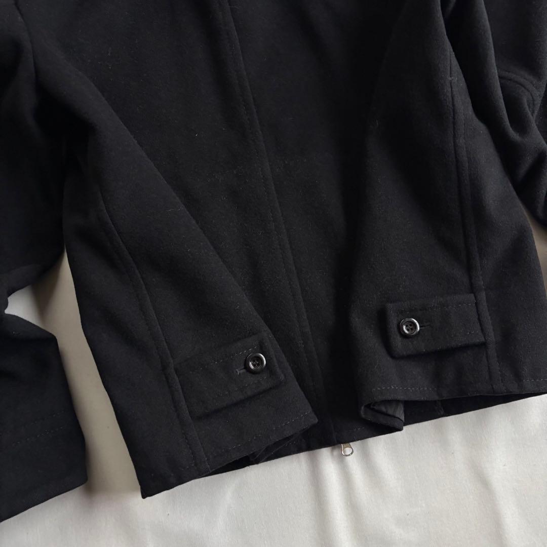 90s USA label wzip melton wool swing top - メルカリ