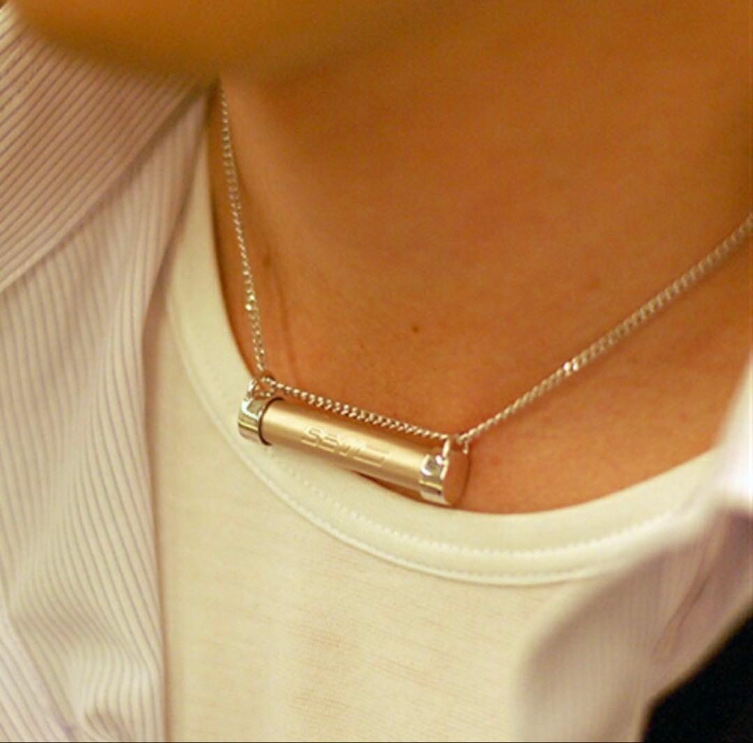 SEVメタルレールSiネックレス☆サイズ4段階調節40/45/50/55cm☆ - メルカリ