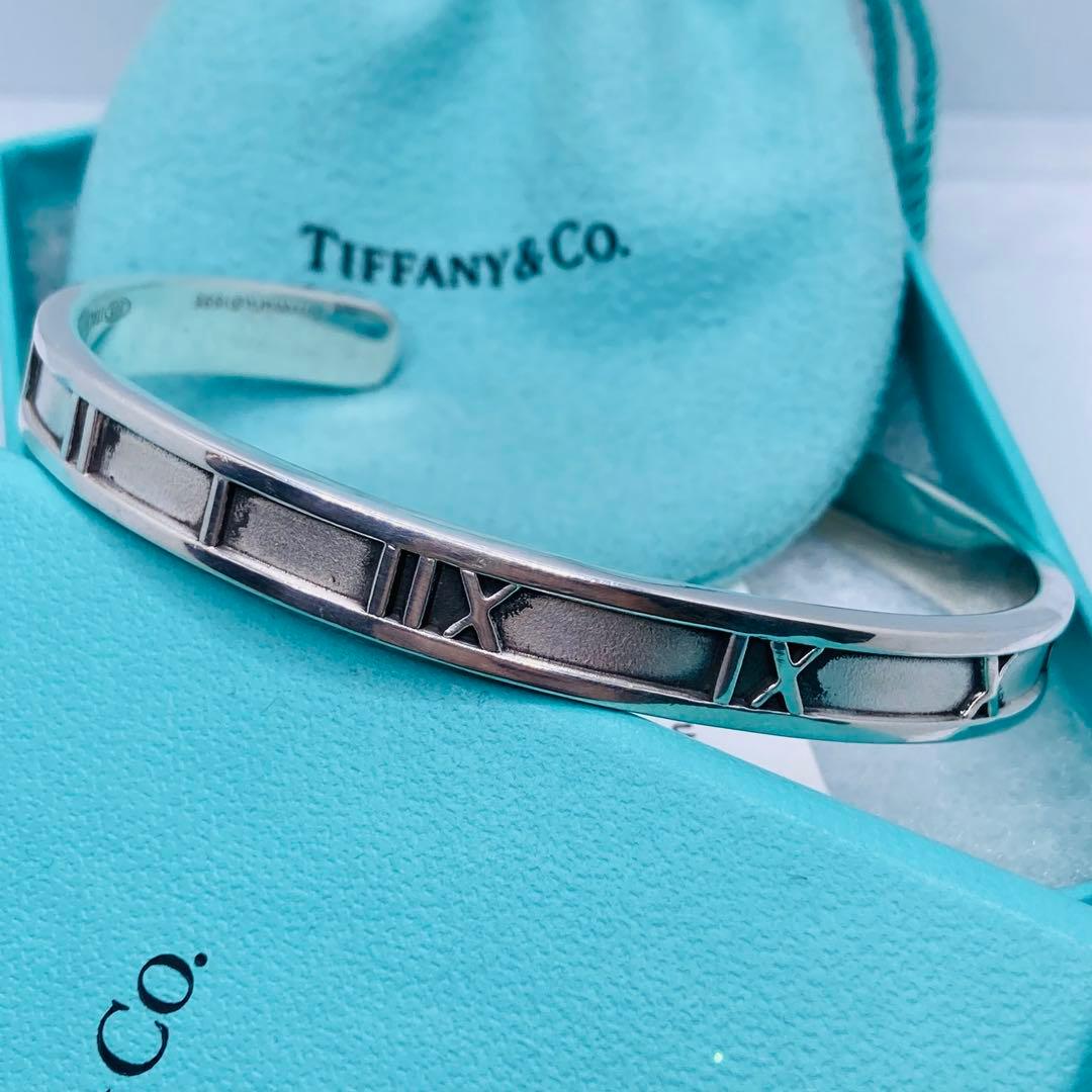 極美品✨ ティファニー ブレスレット カフ アトラス AG925