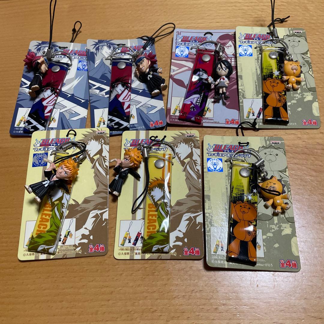 BLEACH ブリーチ フィギュア&ストラップ　全４種コンプセット