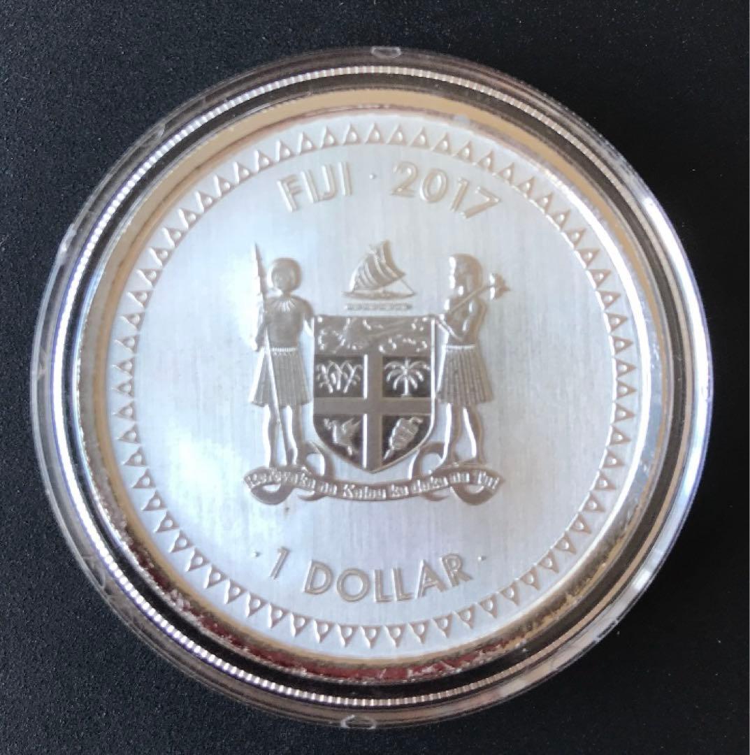 フィジー $1 葛飾 北斎「冨嶽三十六景 神奈川沖浪裏」1オンス 銀貨