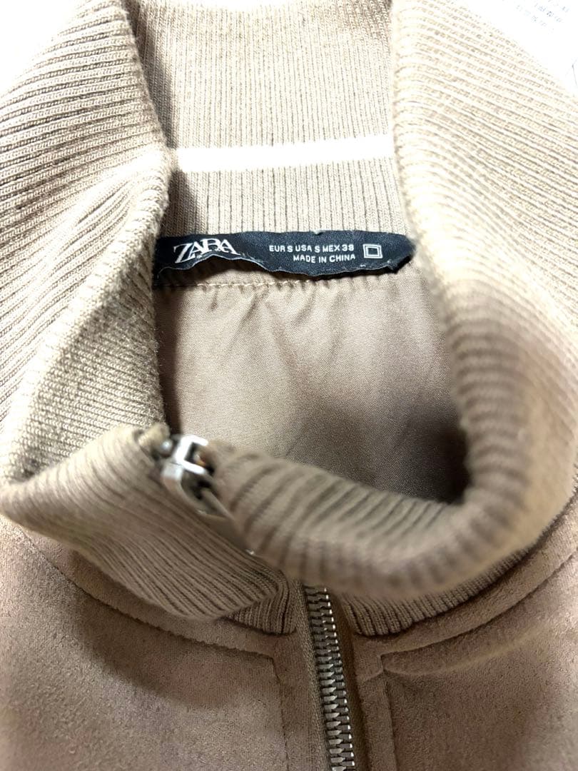 ZARA フェイクスエード レギュラーフィット ジャケットM - メルカリ