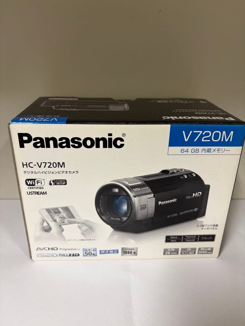 Panasonic HC-V720M ブラック ビデオカメラ