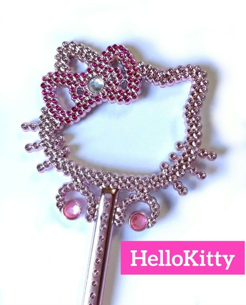 ハローキティ 杖 ステッキ キラキラ ラインストーン ピンク 平成レトロ