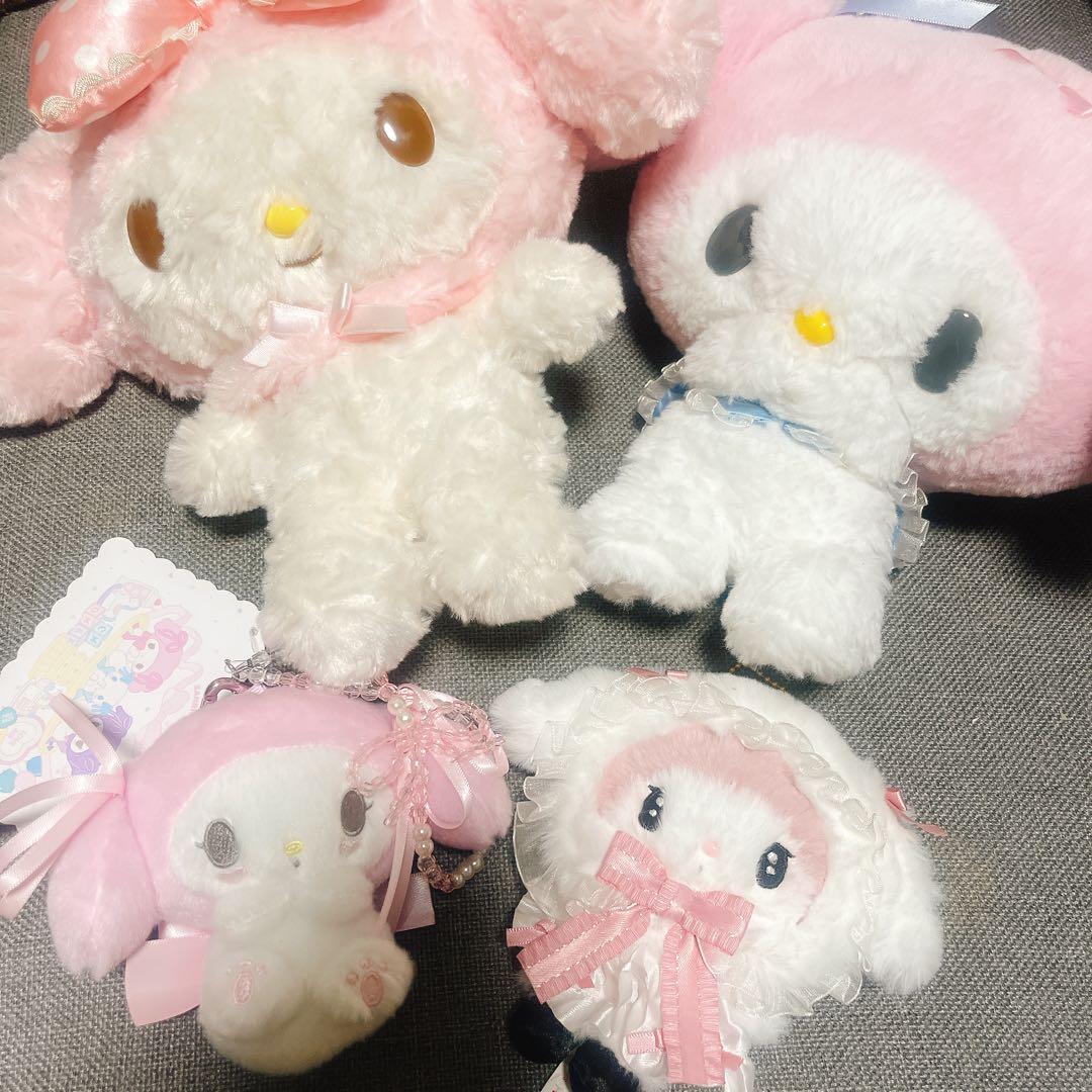 サンリオ　マイメロディ　まとめ 4点 マスコット ぬいぐるみ サンリオキャラクターズ Mocchi-Mocchi- ぬいぐるみマスコット マイ