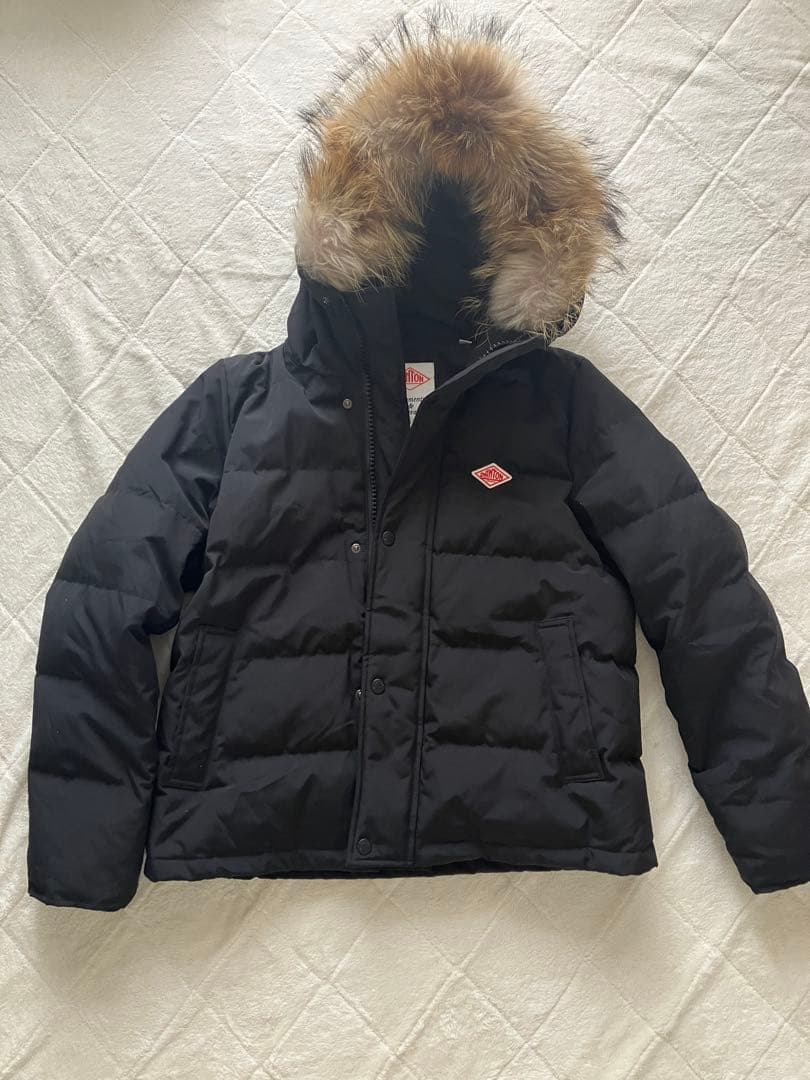 DANTON ダウンジャケット ショート丈M ブラック 38