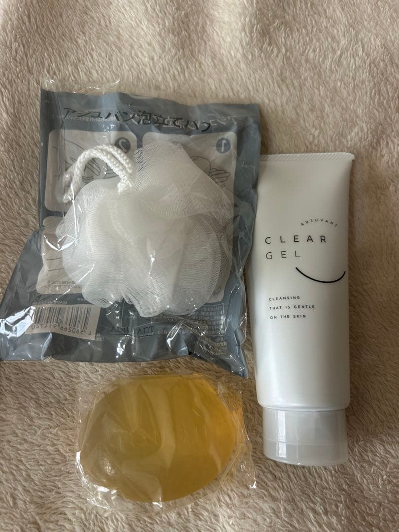 アジュバン　AEクリアジェル　シュガーソープ　泡立てパフセット