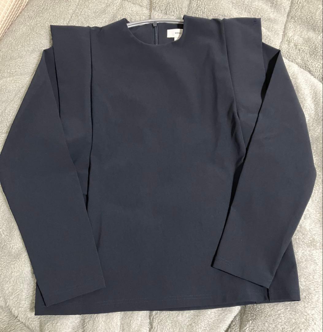 HYKE 長袖ブラウス　NAVY 楽天市場】hyke ブラウスの通販