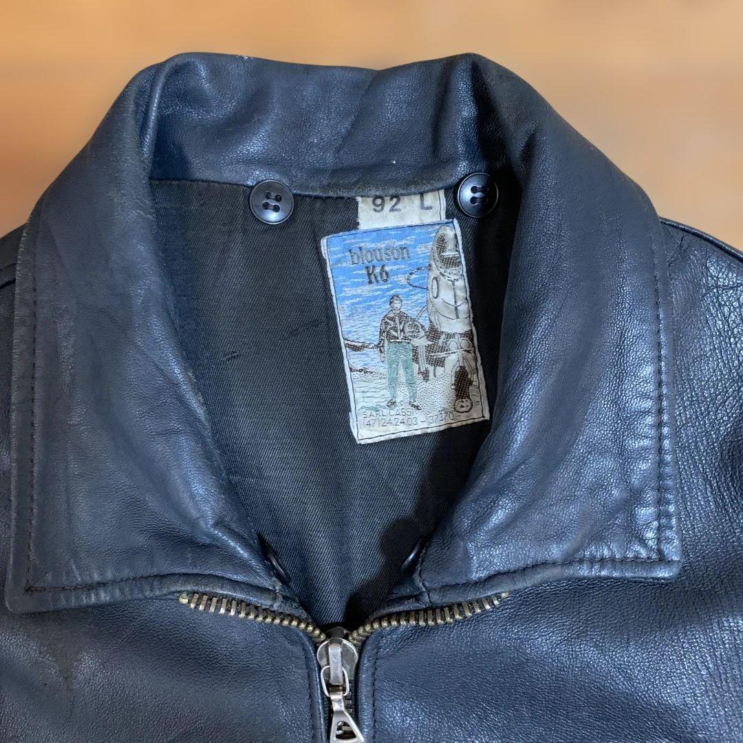 フランス空軍 レザーパイロットジャケット Lサイズ - メルカリ