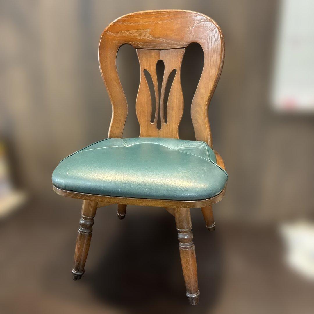 NAGANO クラッシック アンティーク 360度 回転チェア ① - メルカリ