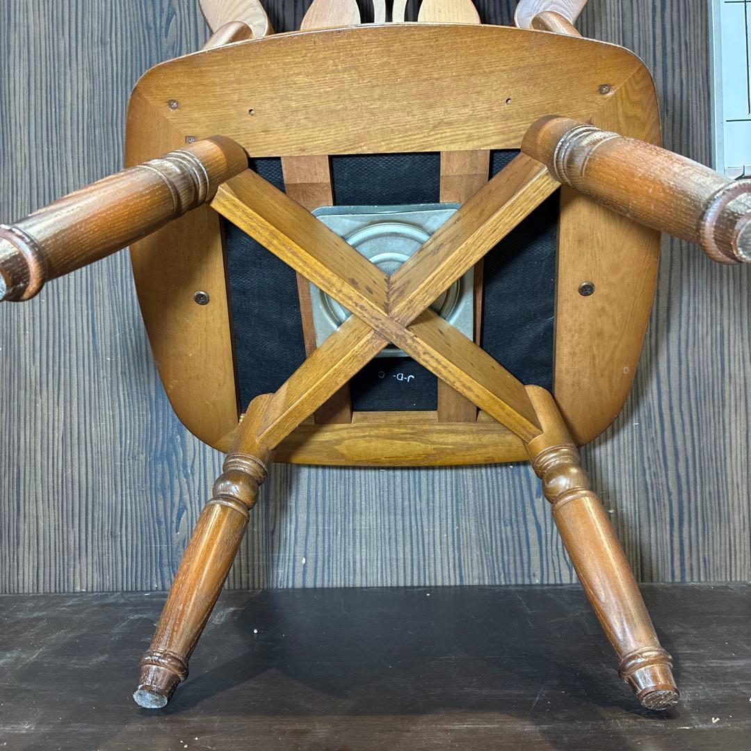 NAGANO クラッシック アンティーク 360度 回転チェア ① - メルカリ