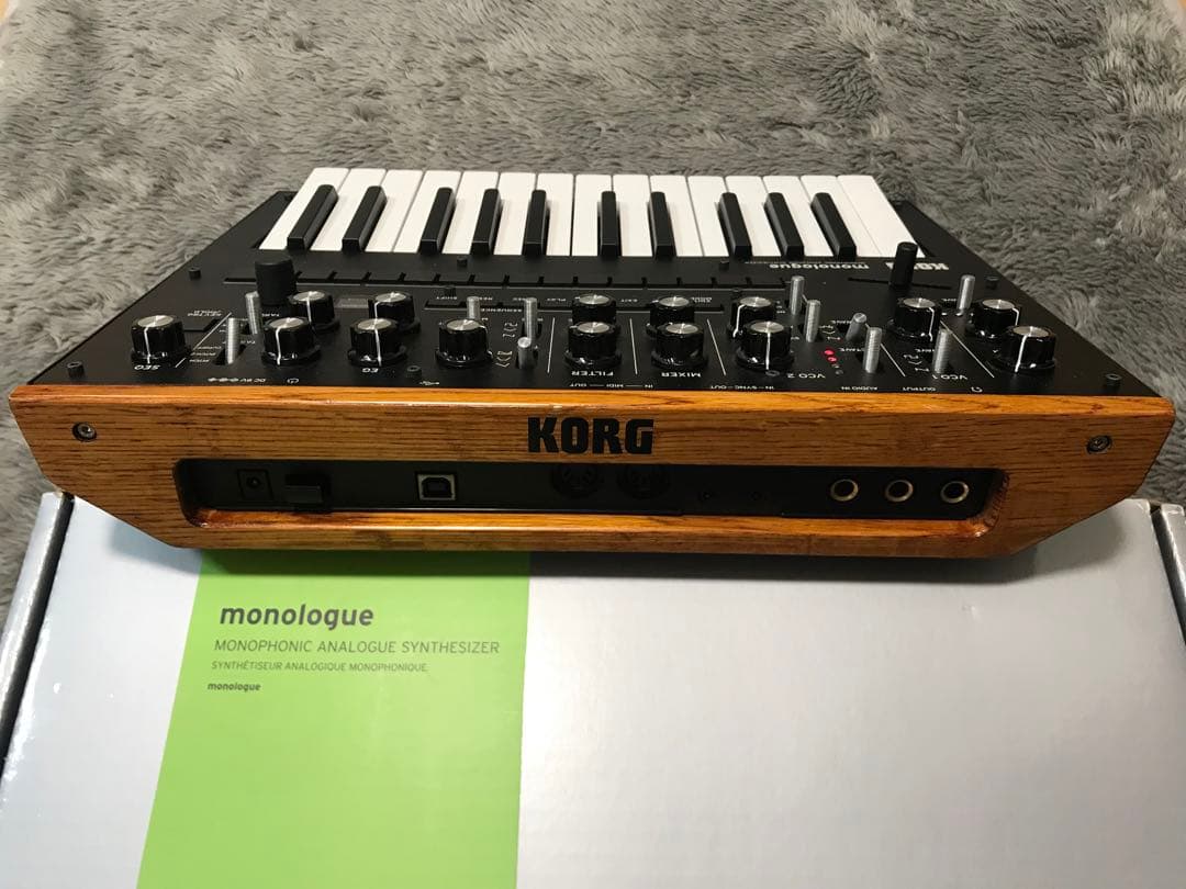 KORG monologue モノフォニックアナログシンセサイザー ツマミ交換済