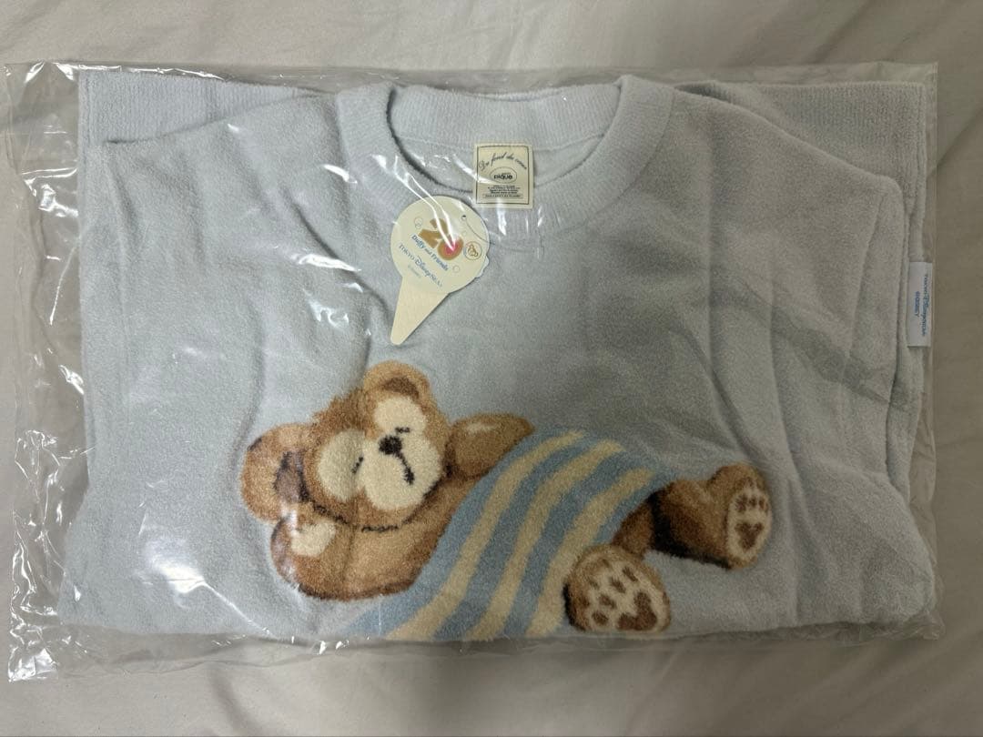 ジェラートピケ ダッフィー　ルームウェアセット　半袖　ブルー