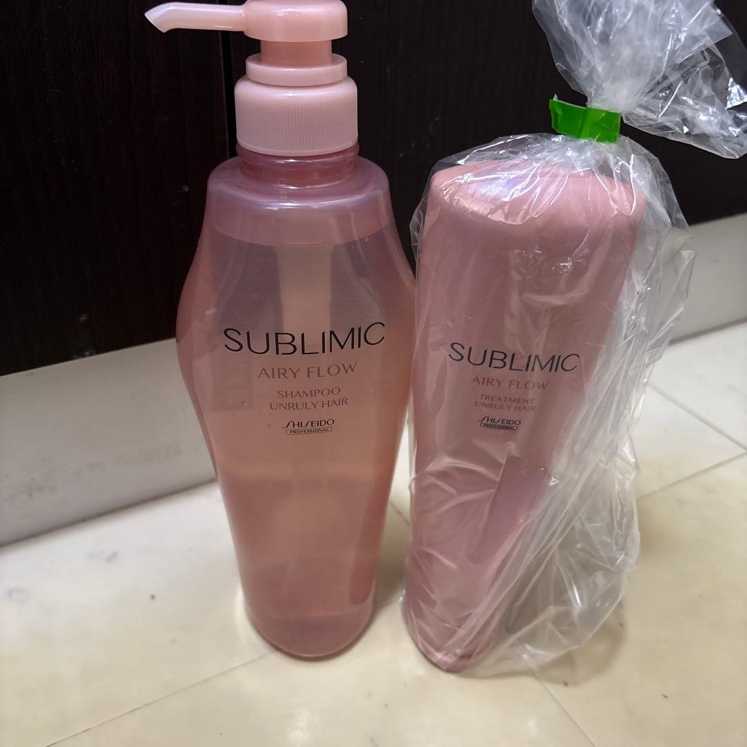 資生堂　エアリーフローシャンプー500ml トリートメント250ml