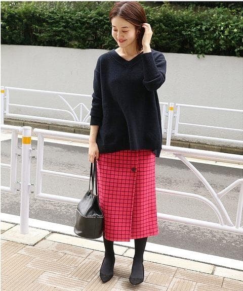 【超美品】値下げします！ＩＥＮＡ　Wフェイスリバーシブルスカート