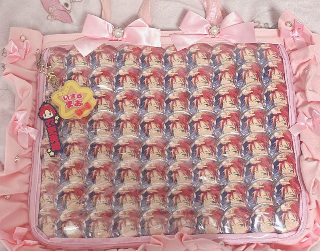 あんスタ 衣更真緒 A3 痛バッグ 痛バ キーホルダー2点付き まとめ売り