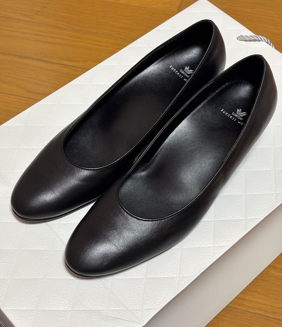 サクセスウォークワコールwacolパンプスWFN360 C BL牛革箱あり