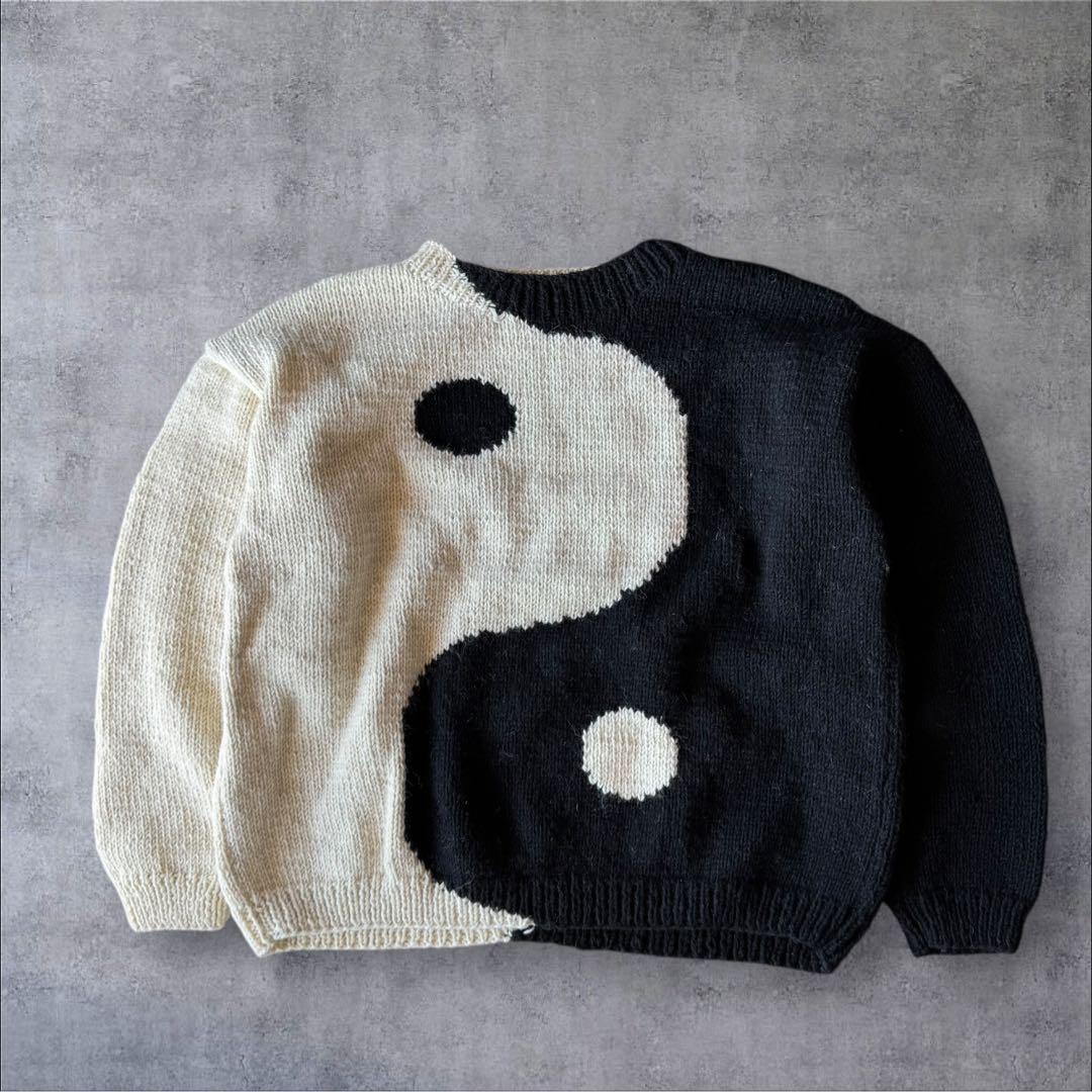 Macmahon knitting millsマクマホン　陰陽マーク　ニット