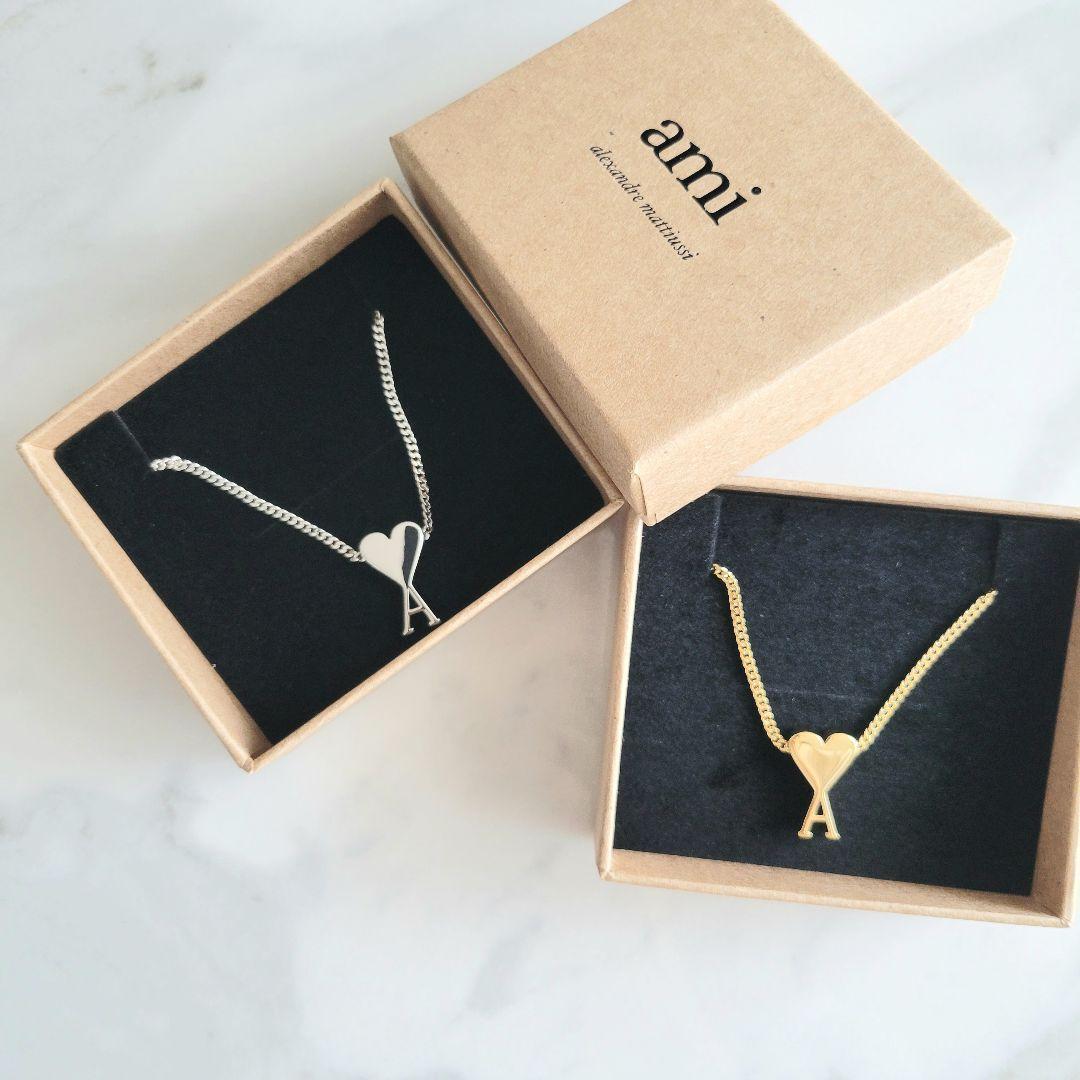 【新品】AMI PARIS/AMI DE COEUR ペンダントネックレス GL