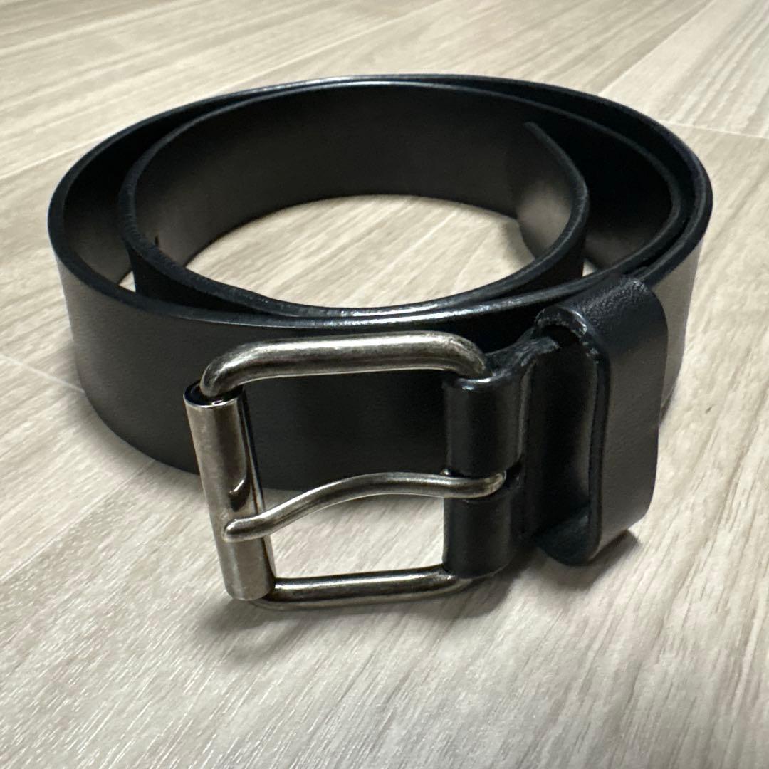 DRIES VAN NOTEN 本革 黒 ベルト80
