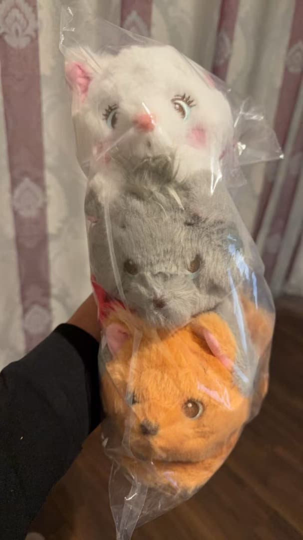 マリー、ベルリオーズ、トゥルーズ おしゃれキャット ぬいぐるみ 猫の日に合わせて「おしゃれキャット」マリー、ベルリオーズ