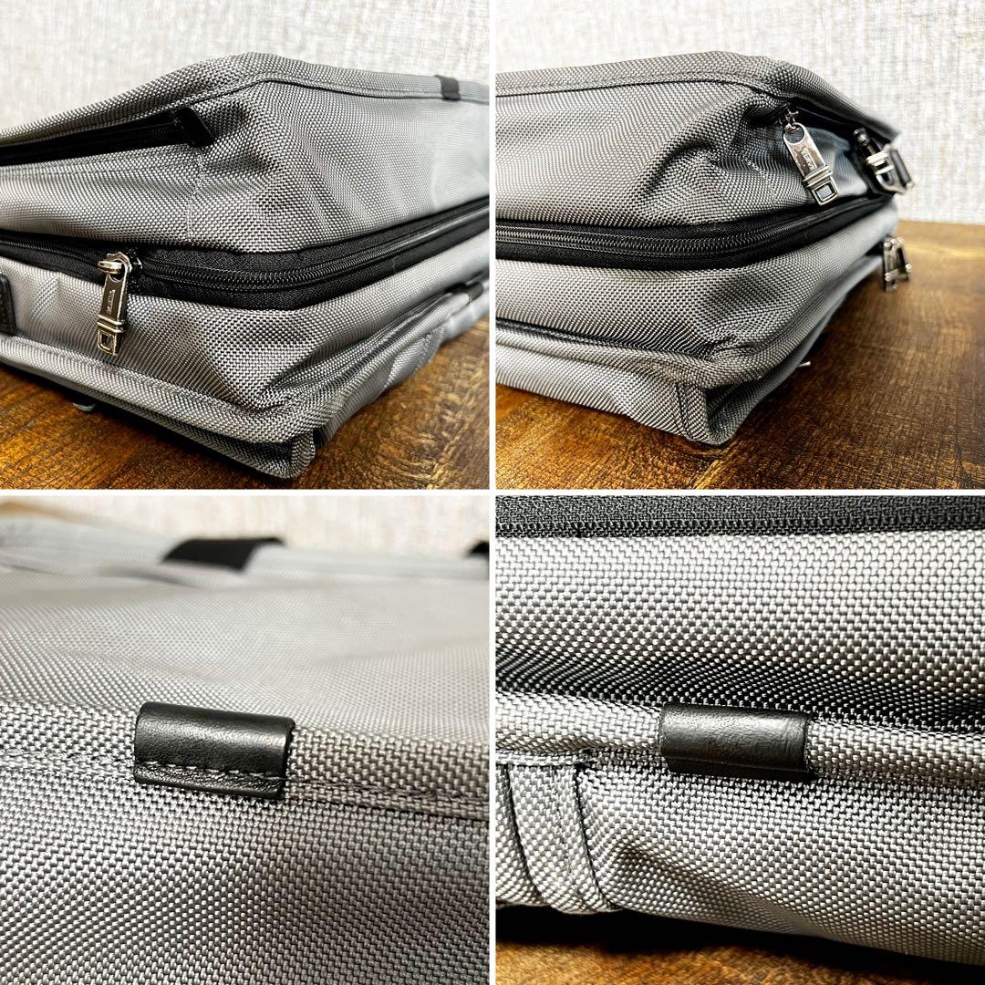 TUMI 限定カラー 2層 ビジネスバッグ 付属バッグ シルバー 大容量